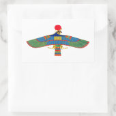 Sticker Rectangulaire emblème de Hawk Ra egypt ancienne pyramide pharaon (Sac)