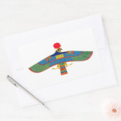Sticker Rectangulaire emblème de Hawk Ra egypt ancienne pyramide pharaon (Enveloppe)