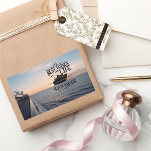 Sticker Rectangulaire Embrassez les aventures de la vie