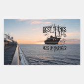 Sticker Rectangulaire Embrassez les aventures de la vie (Devant)