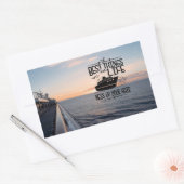 Sticker Rectangulaire Embrassez les aventures de la vie (Enveloppe)