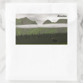 Sticker Rectangulaire Emerald Alaska (Sac)