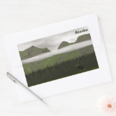 Sticker Rectangulaire Emerald Alaska (Enveloppe)