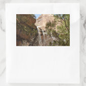 Sticker Rectangulaire Emerald Pool Falls I du parc national Zion (Sac)