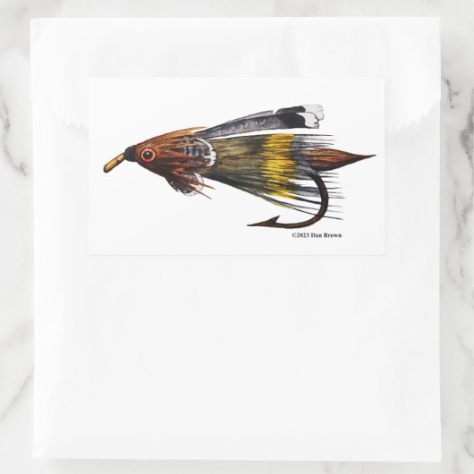 Sticker Rectangulaire Emily Carr Fly ; (Sac)