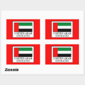 Sticker Rectangulaire Émirats arabes unis (Feuille)