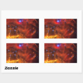 Sticker Rectangulaire Émission Nebula NGC 2467 en Constellation Puppis (Feuille)