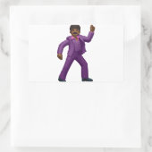 Sticker Rectangulaire Emoji Dancing Man (Sac)