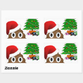 Sticker Rectangulaire emoji de noël (Feuille)