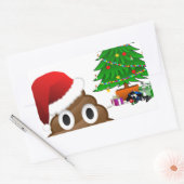 Sticker Rectangulaire emoji de noël (Enveloppe)