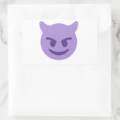 Sticker Rectangulaire emoji diable (Sac)