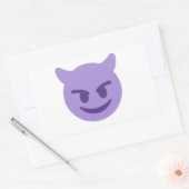 Sticker Rectangulaire emoji diable (Enveloppe)