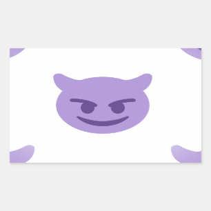 Sticker Rectangulaire emoji diable