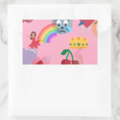 Sticker Rectangulaire emoji fille (Sac)