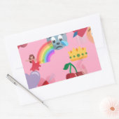 Sticker Rectangulaire emoji fille (Enveloppe)
