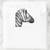 Sticker Rectangulaire emoji zebra (Sac)