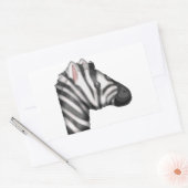 Sticker Rectangulaire emoji zebra (Enveloppe)