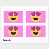 Sticker Rectangulaire émoticône (Feuille)