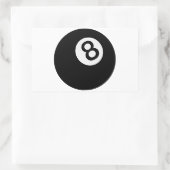 Sticker Rectangulaire émoticône huit balles (Sac)