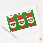 Sticker Rectangulaire émoticônes de père Noël (Enveloppe)