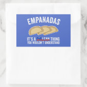 Sticker Rectangulaire Empanadas C'est une chose chilienne que vous ne co (Sac)