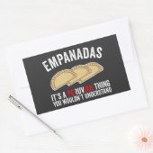Sticker Rectangulaire Empanadas C'est une chose péruvienne que l'on ne s (Enveloppe)