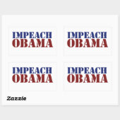 Sticker Rectangulaire Empêcher Obama (Feuille)