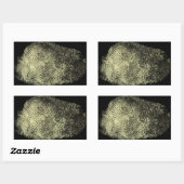 Sticker Rectangulaire Empreinte de boucle inversée (Feuille)