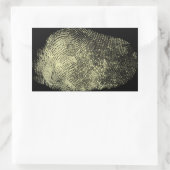 Sticker Rectangulaire Empreinte de boucle inversée (Sac)