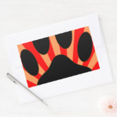 Sticker Rectangulaire Empreinte de patte de chien radiant (Enveloppe)