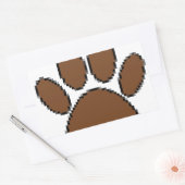 Sticker Rectangulaire Empreinte de patte Pixel Dog (Enveloppe)