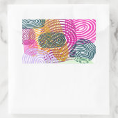 Sticker Rectangulaire empreintes (Sac)