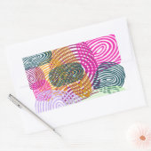 Sticker Rectangulaire empreintes (Enveloppe)
