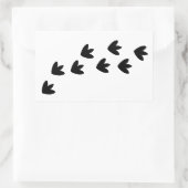 Sticker Rectangulaire Empreintes Dinosaure (Sac)