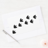 Sticker Rectangulaire Empreintes Dinosaure (Enveloppe)