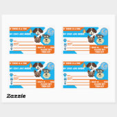 Sticker Rectangulaire "En Coque De Feu. . . Chiens à l'intérieur" Feuill (Feuille)