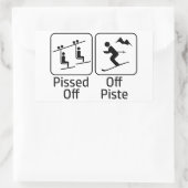 Sticker Rectangulaire En Plein Air Sur La Piste (Sac)