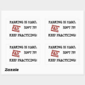 Sticker Rectangulaire Encouragement au stationnement (Feuille)