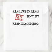 Sticker Rectangulaire Encouragement au stationnement (Sac)