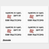 Sticker Rectangulaire Encouragement au stationnement (Feuille)