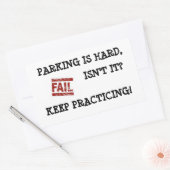 Sticker Rectangulaire Encouragement au stationnement (Enveloppe)