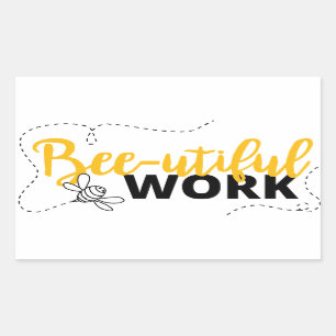 Sticker Rectangulaire Encourager les enseignants de la classification Pa