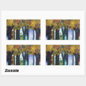 Sticker Rectangulaire Endroits intermédiaires II (Feuille)