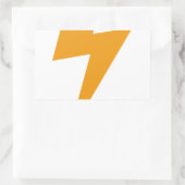 Sticker Rectangulaire Énergie de tonnerre impression jaune (Sac)