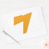 Sticker Rectangulaire Énergie de tonnerre impression jaune (Enveloppe)