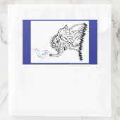 Sticker Rectangulaire Énergie éléphante (Sac)