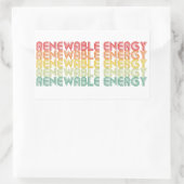 Sticker Rectangulaire Énergie renouvelable (Sac)