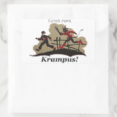 Sticker Rectangulaire Enfant de chasses de Krampus (Sac)