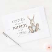 Sticker Rectangulaire Enfants Obéissez à vos parents-Col 3:20 (Enveloppe)