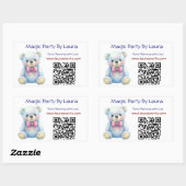 Sticker Rectangulaire Enfants Planificateur de fête Pastel Teddy Bear Co (Feuille)